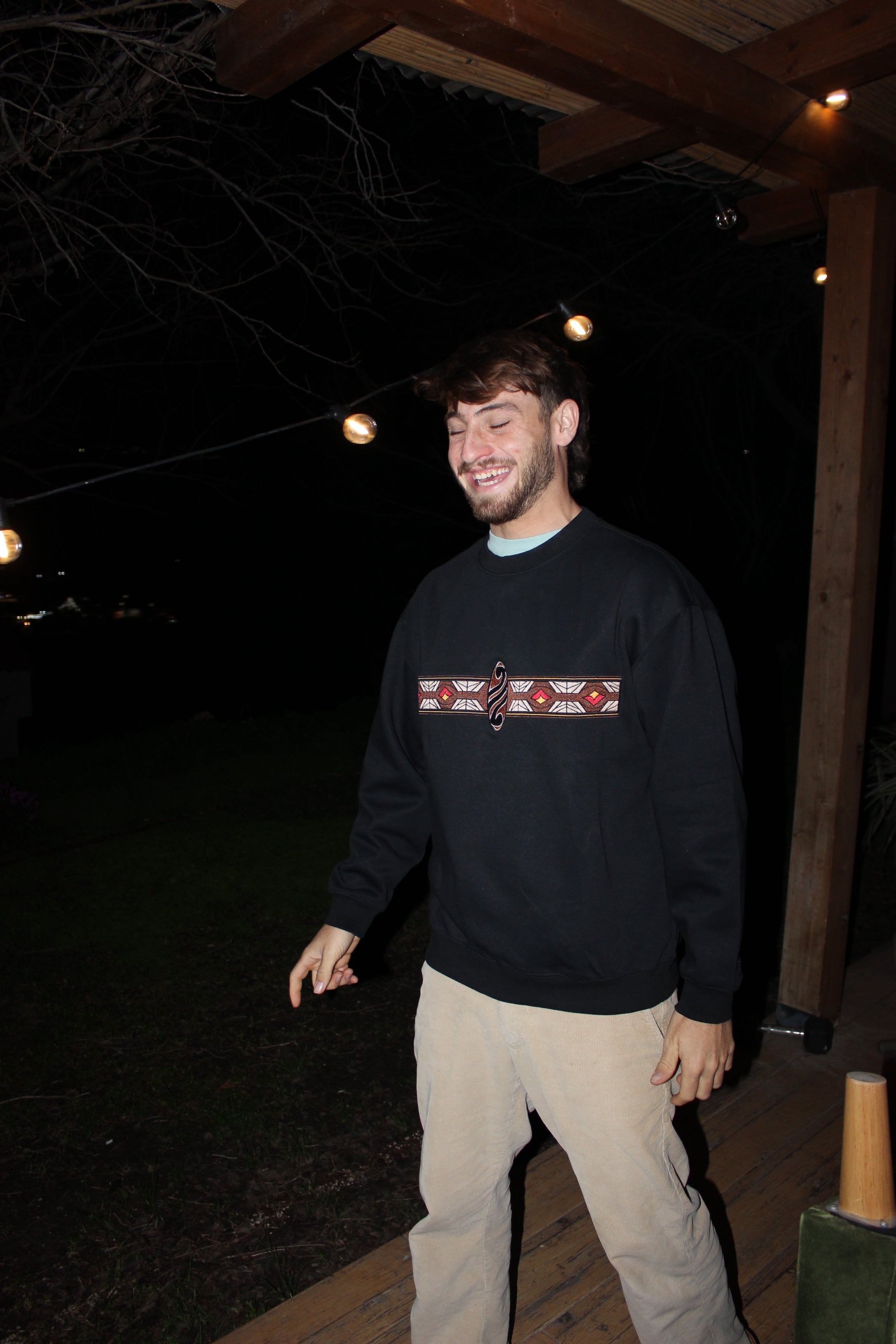 Diamond sweatshirt - black fire