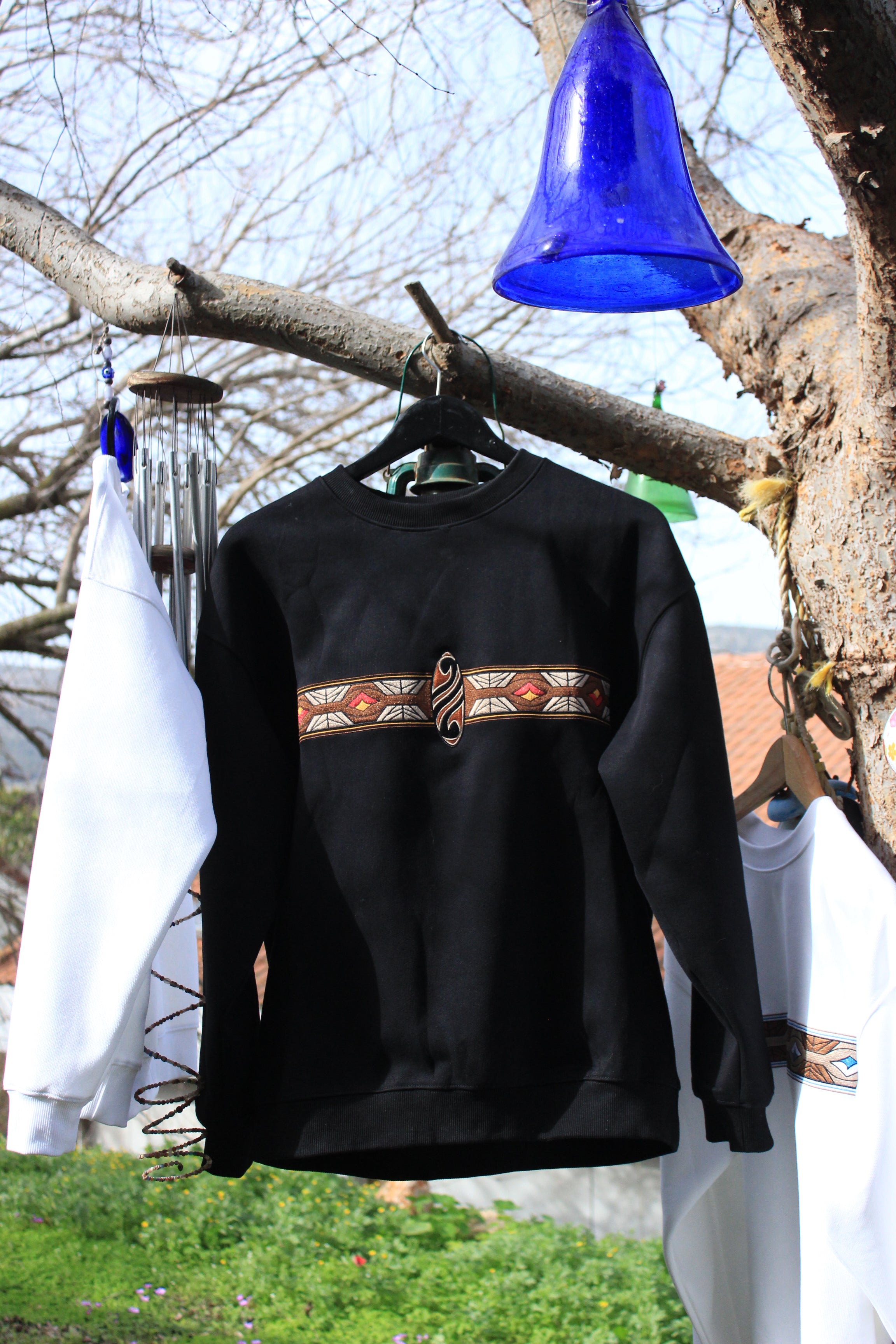 Diamond sweatshirt - black fire